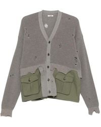 KHOKI - Cárdigan Con Bolsillo Y Efecto Envejecido - Lyst