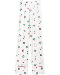 Twinset - Bas De Pyjama En Satin À Cerises - Lyst