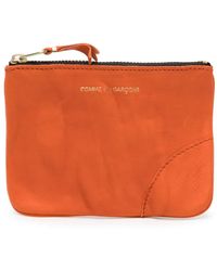 Comme des Garçons - ジップアップ レザークラッチバッグ - Lyst