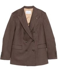 Manuel Ritz - Double-Breasted Peak-Lapels Jacket - Lyst