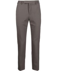 PT Torino - Mid-rise Wool Tailored Trousers - Lyst