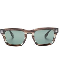 Burberry - Square-frame Stud-detailed Tinted Sunglasses - Lyst