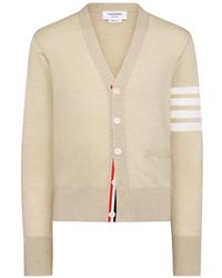 Thom Browne - 4-Bar Klassiek Vest Van Merinowol Met V-Hals - Lyst