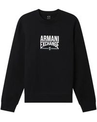 ARMANI EXCHANGE - Sweater Met Logoprint - Lyst