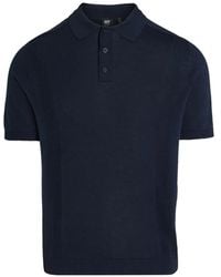 Alpha Tauri - Textured Polo Shirt - Lyst