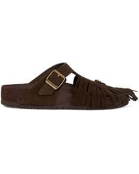 Etro - X Birkenstock Gizeh Fringe-Trimmed Sandals - Lyst