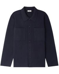 Sandro - Knitted Shirt Jacket - Lyst