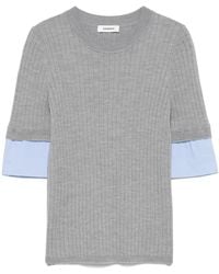 Sandro - Camiseta a capas - Lyst