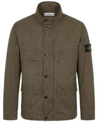 Stone Island - Chaqueta 4100024 De Tela Encerada - Lyst