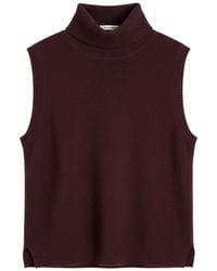 Chinti & Parker - Basics High-Neck Knitted Sleeveless Top - Lyst