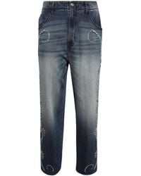 Bluemarble - Embroidered Baggy Jeans - Lyst