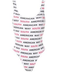 Amir Slama - Graphic-Print Open Back One Piece - Lyst