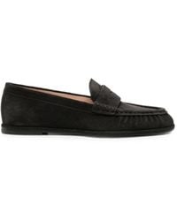 Stuart Weitzman - Suede Slip-On Loafers - Lyst