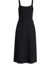 STAUD - Ellison Gebreide Midi-Jurk - Lyst