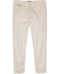 Low Brand - Cooper Slim-cut Cropped Trousers - Lyst