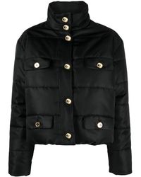 Moschino - Button-Up Puffer Jacket - Lyst
