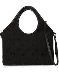 KARL LAGERFELD - Small K/Autograph All Over-Print Tote Bag - Lyst