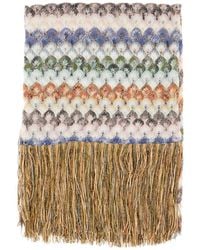 Missoni - Zigzag-Knit Fringed Scarf - Lyst