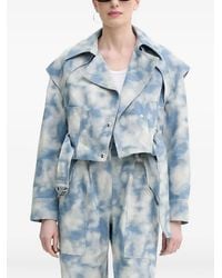 IRO - Cloud-Print Belted Jacket - Lyst