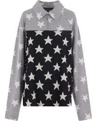 Reward If Found - Star-Print Polo Top - Lyst