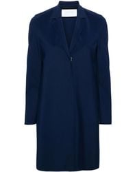 Harris Wharf London - Single-Breasted Scuba Coat - Lyst