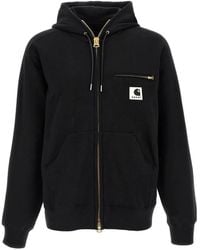 Sacai - X Carhartt Wip Logo-Patch Zip-Up Hoodie - Lyst