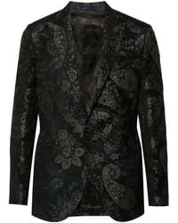 Etro - Floral-Jacquard Single-Breasted Blazer - Lyst