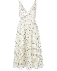 RED Valentino - Polka Dot Flared Dress - Lyst