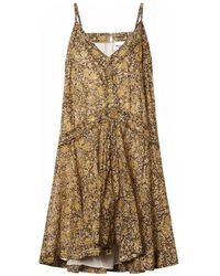 Isabel Marant - Danielle Ruffled Floral Mini Dress - Lyst