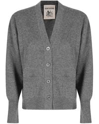 Semicouture - Esther V-Neck Patch-Pocket Cardigan - Lyst
