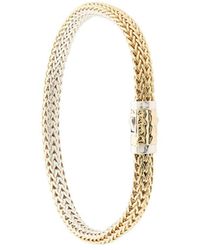John Hardy - 18kt Yellow Gold And Sterling Silver Classic Chain Extra-small Reversible Bracelet - Lyst