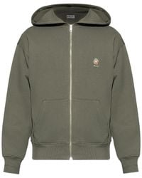 Bally - Logo-Embroidered Zip-Up Hoodie - Lyst