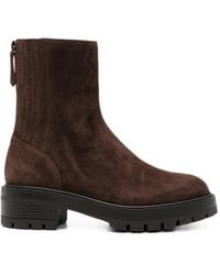Aquazzura - Saint Honore Combat Ankle Boots - Lyst