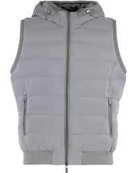 Moorer - Chaleco acolchado Vermeer con capucha - Lyst