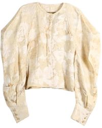 Uma Wang - Floral-Print Puff-Sleeve Blouse - Lyst