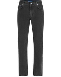 KARL LAGERFELD - Cotton Straight Jeans - Lyst