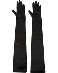 Dolce & Gabbana - Elbow-length Satin Gloves - Lyst