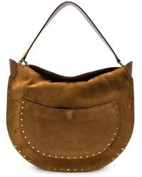 Isabel Marant - Studded Suede Shoulder Bag - Lyst