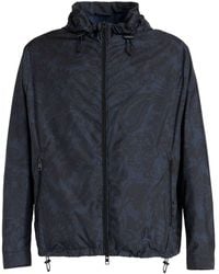 Etro - Paisley-print Zip-up Hooded Jacket - Lyst