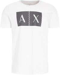 ARMANI EXCHANGE - Logo-Print Cotton T-Shirt - Lyst