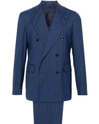 Tagliatore - Pinstripe-print Double-breasted Suit - Lyst