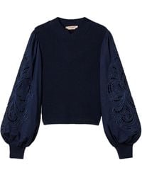 Twinset - Pull À Manches Brodés - Lyst