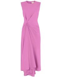 ROKSANDA - Almas Sleeveless Twisted Midi Dress - Lyst