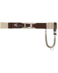 Toga - Leather Chain Belt - Lyst