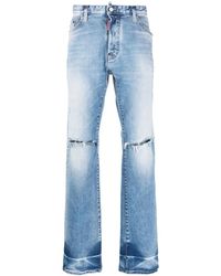 DSquared² - Straight-Leg Ripped Jeans - Lyst