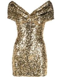 Atu Body Couture - Off-shoulder Sequinned Minidress - Lyst