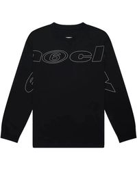 MM6 by Maison Margiela - Long Sleeve Graphic T-Shirt - Lyst