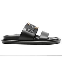 Moncler - Bell Leather Sandals - Lyst