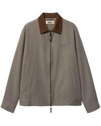Woodbird - Veste Zippée Pon Guan À Col En Velours Côtelé - Lyst