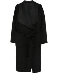 The Dynamis Studio - Belted Wrap Single-Breasted Coat - Lyst